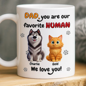 Custom Mug - Personalized Birthday Gifts For Dog Cat Lovers, Dog Dad And Mom, Cat Owners - Fur Family Forever