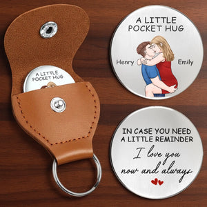 Custom Pocket Hug - Personalized Anniversary Wedding Gifts For Husband And Wife, Him And Her - A Love To Keep