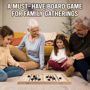 Fast Sling Puck Game - Birthday Gifts For Family, Friends, Children - Best Interactive Game Ever